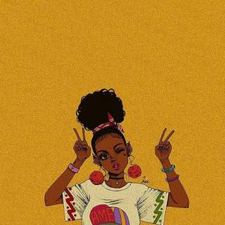 Yellow women wallpaper