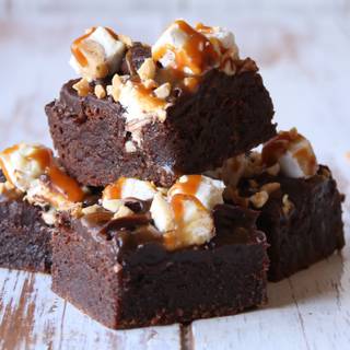 Caramel brownies wallpaper