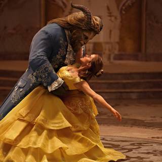 Beauty and The Beast movie characters wallpaper