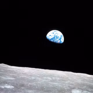 Earth from Moon wallpaper