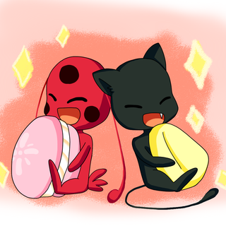 Miraculous Plagg and Tikki wallpaper