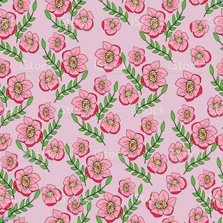 Flower print wallpaper