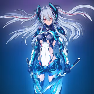 Blue anime 4k wallpaper