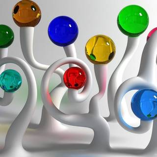 Colorful glass wallpaper