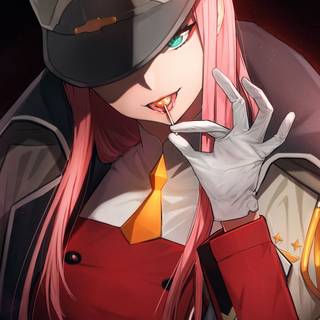 LEWD Zero Two wallpaper