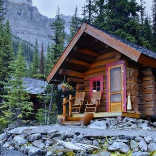 Cabin phone wallpaper