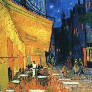 Cafe Terrace at Night wallpaper