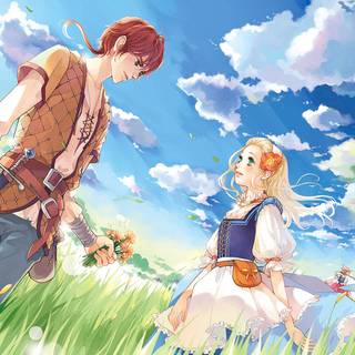 Anime couple summer wallpaper