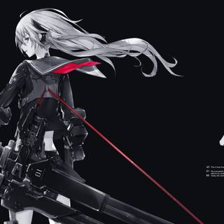 Black anime laptop wallpaper