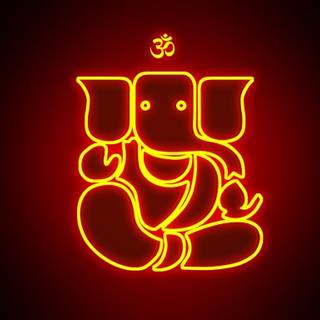 Ganesh black wallpaper