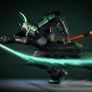 Robot samurai wallpaper