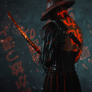 Robot samurai wallpaper