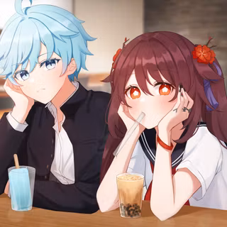 Genshin girls and boys wallpaper