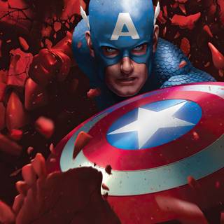 Captain America vs Red Skull desktop wallpaper