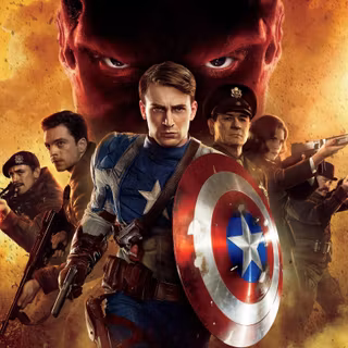 Captain America vs Red Skull desktop wallpaper