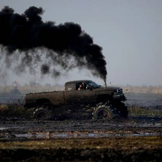 Mud riding wallpaper