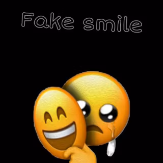 Fake smile Emoji wallpaper