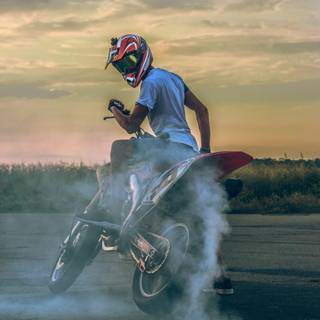 Motorcycle helmet iPhone wallpaper