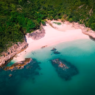 Photography aerial beach 4k wallpaper