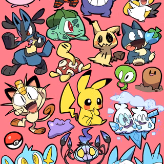 Pokémon drawing wallpaper