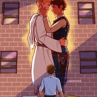 Red White and Royal Blue wallpaper