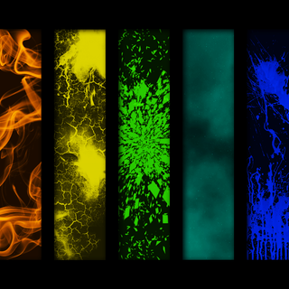 Rainbow collage wallpaper