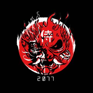 Samurai logo wallpaper