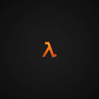 Minimalistic orange and black wallpaper
