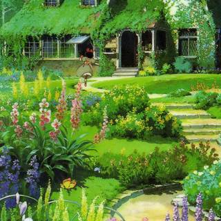 Anime yard wallpaper