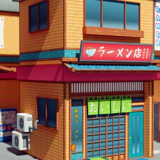 Ramen shop wallpaper