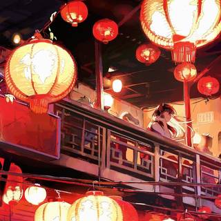 Japanese autumn festival wallpaper