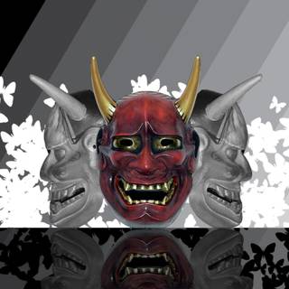 Demon mask wallpaper