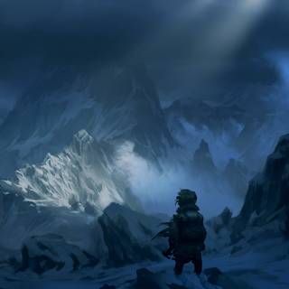 Misty mountain wallpaper