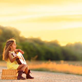 Country guitar wallpaper