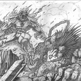 Green Lantern vs Atrocitus wallpaper