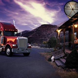 Truck trailer wallpaper