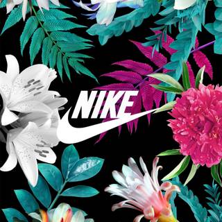 Nike flower wallpaper
