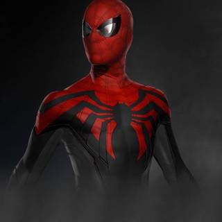 Red superhero suit wallpaper