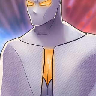 White superhero suit wallpaper