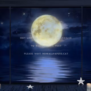 Full moon summer wallpaper