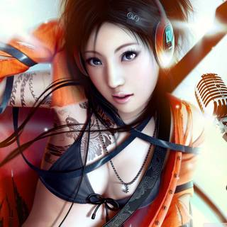 Women karaoke wallpaper