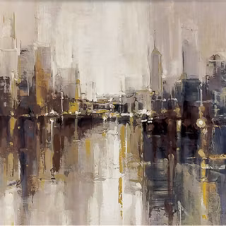 Abstract landscape real painting wallpaper