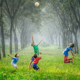 Children playing wallpaper