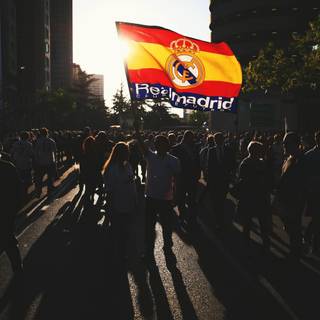 Real Madrid flag wallpaper