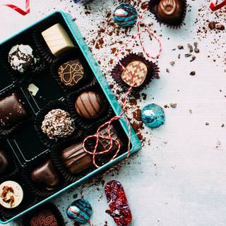 Chocolate love wallpaper