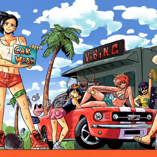 Summer MHA wallpaper