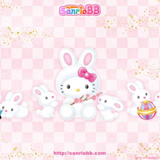 Hello Kitty bunny wallpaper