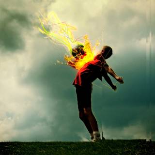 Boy and girl nature wallpaper