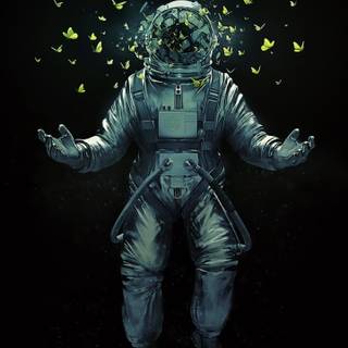 Samsung S20 astronauts wallpaper