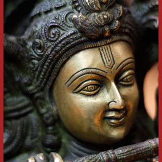 Krishna statue wallpaper